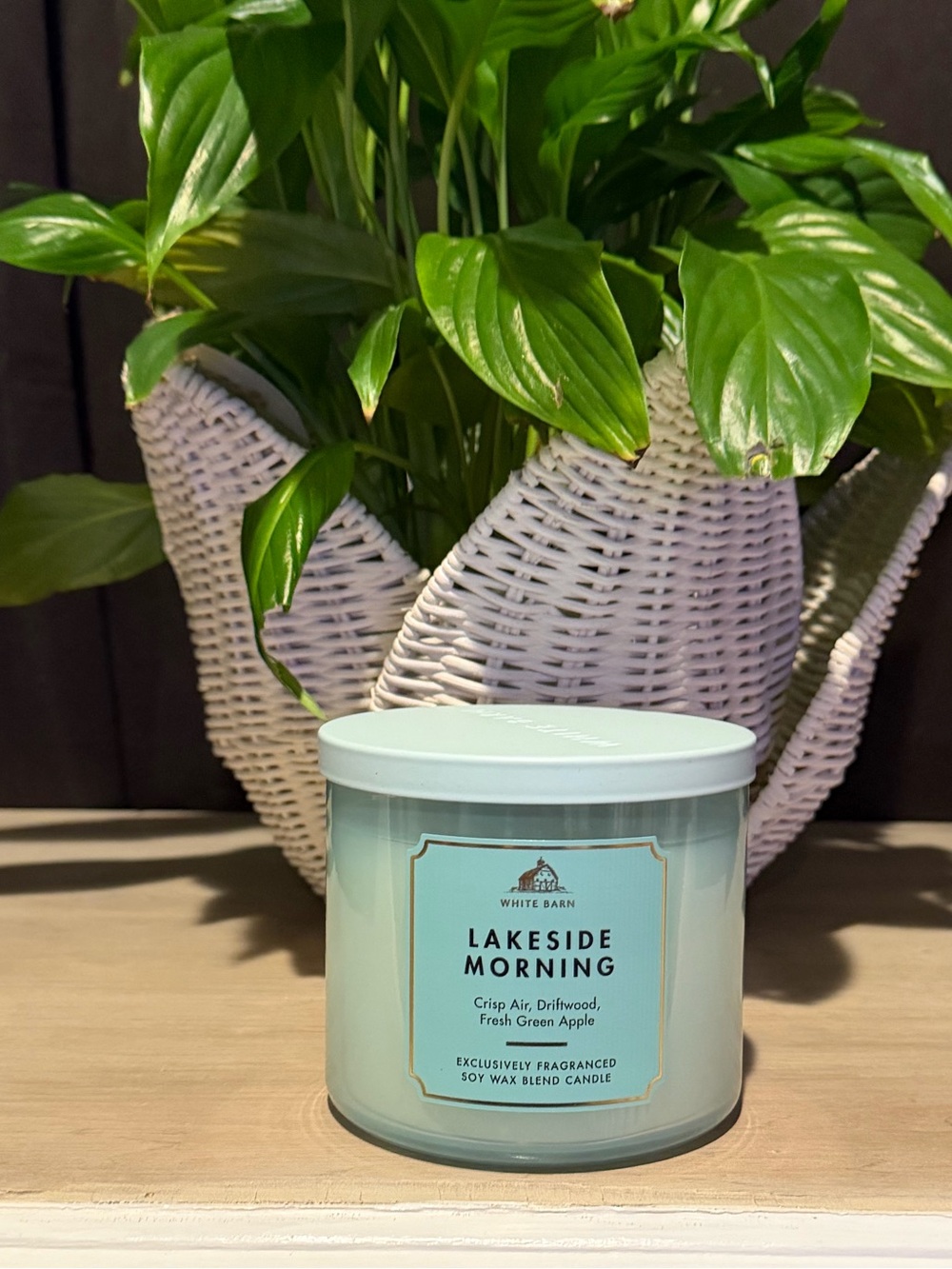 White Barn Lakeside Morning Candle - Seafoam